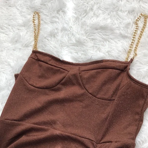 Cider Brown Ruched Dress - Picture 5 of 5